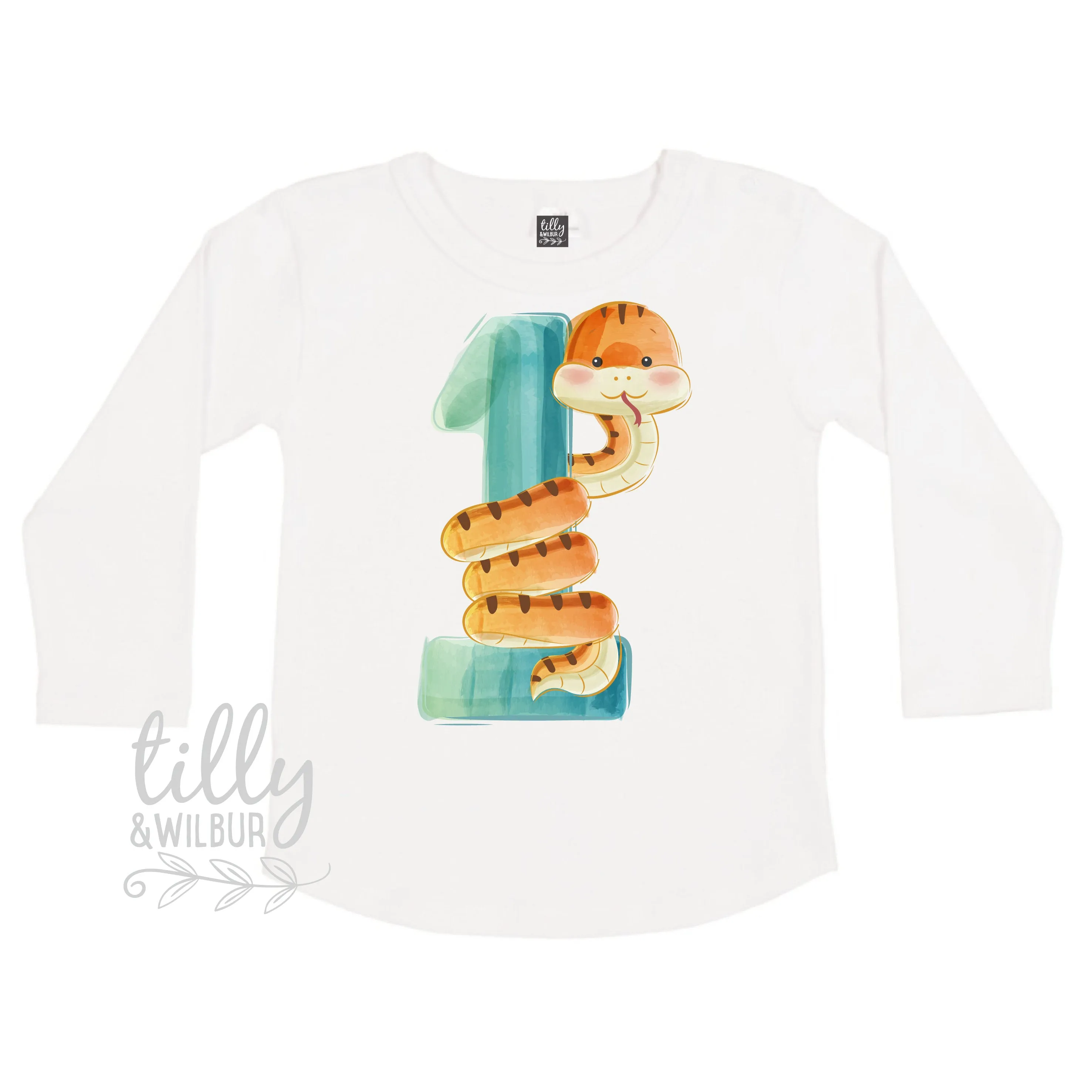 1st Birthday T-Shirt, First Birthday T-Shirt, 1st Birthday Gift, First Birthday Gift, Baby's First Birthday, Baby Is One, One Today, Snake