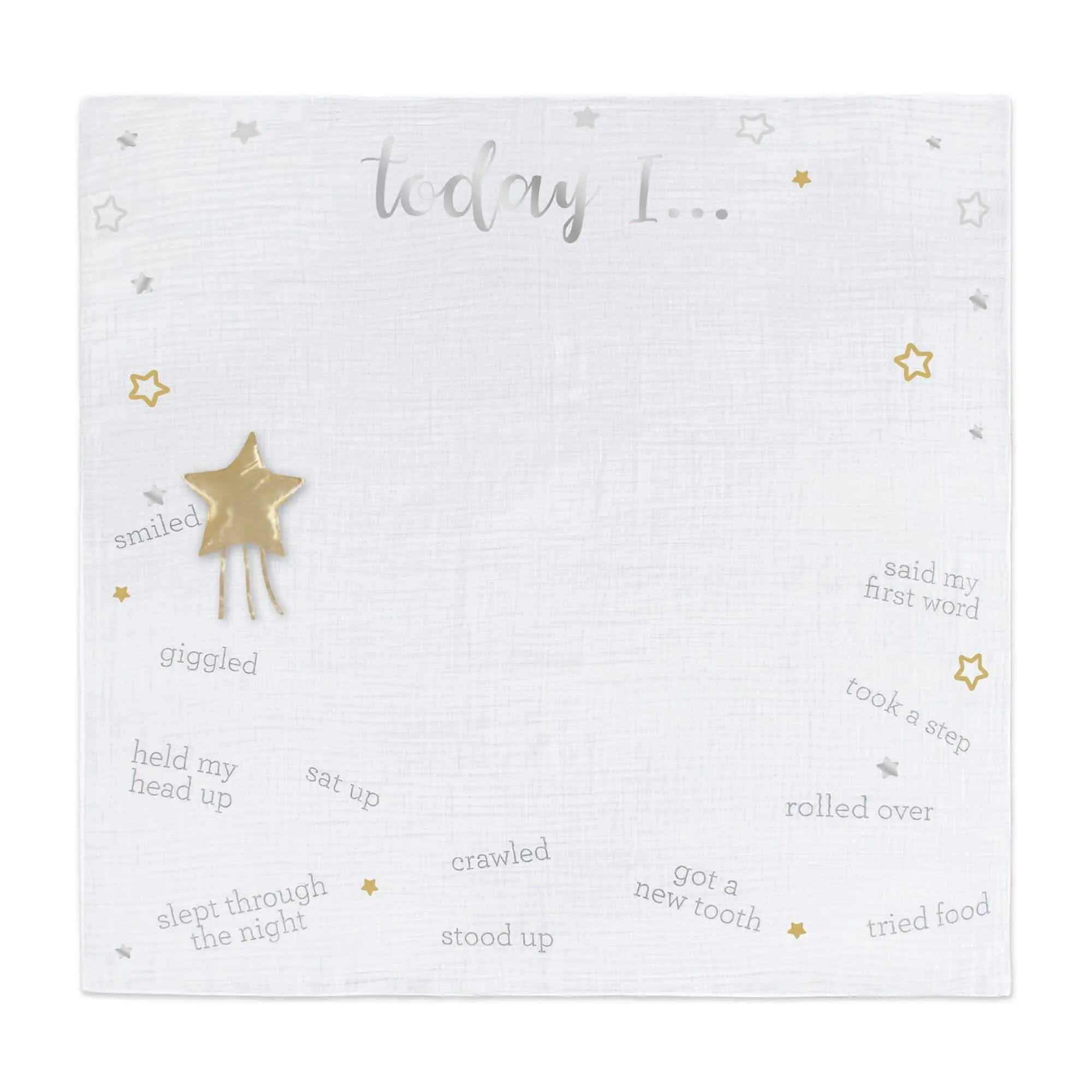 2-Pack Baby Neutral Sparkle Milestone Blanket