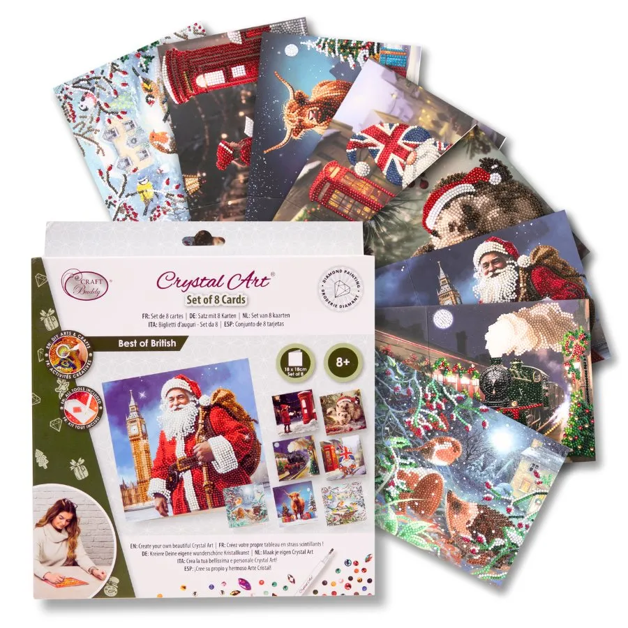 2024 Limited Edition "Festive Best of British" Set of 8 Cards