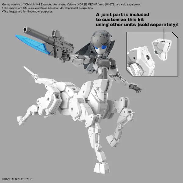 30 Minutes Missions - Extended Armament Vehicle (Hose-Mecha Version) (White)