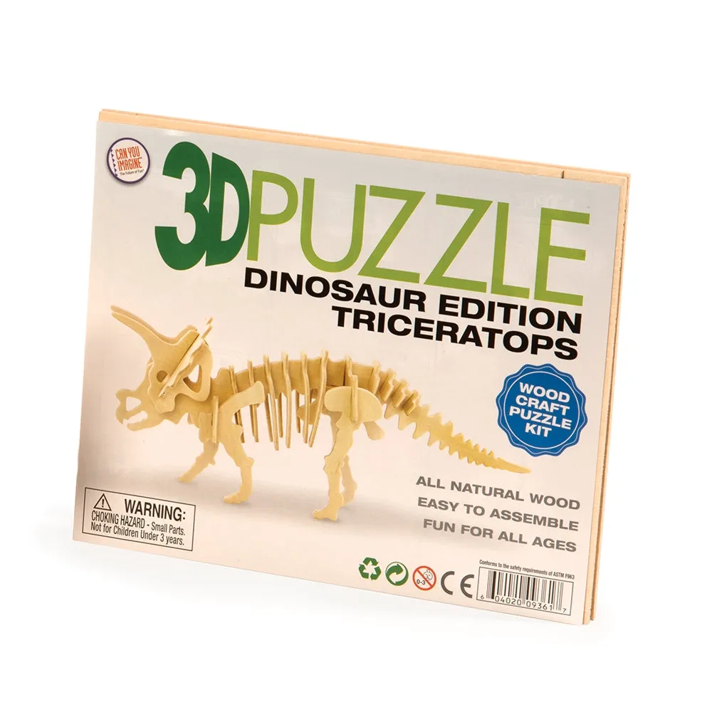 3D Wooden Puzzle Dinosaurs Assorted Styles