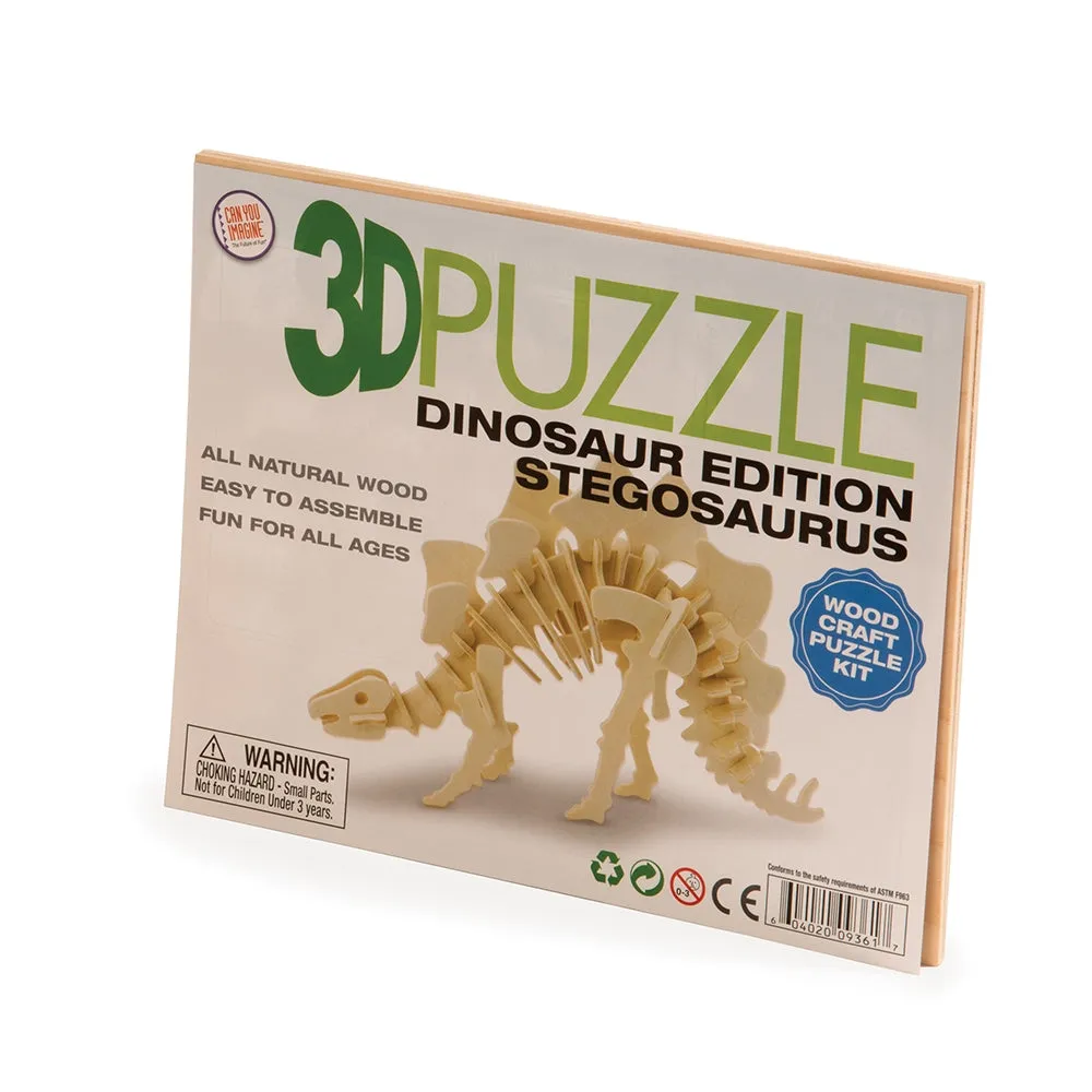 3D Wooden Puzzle Dinosaurs Assorted Styles