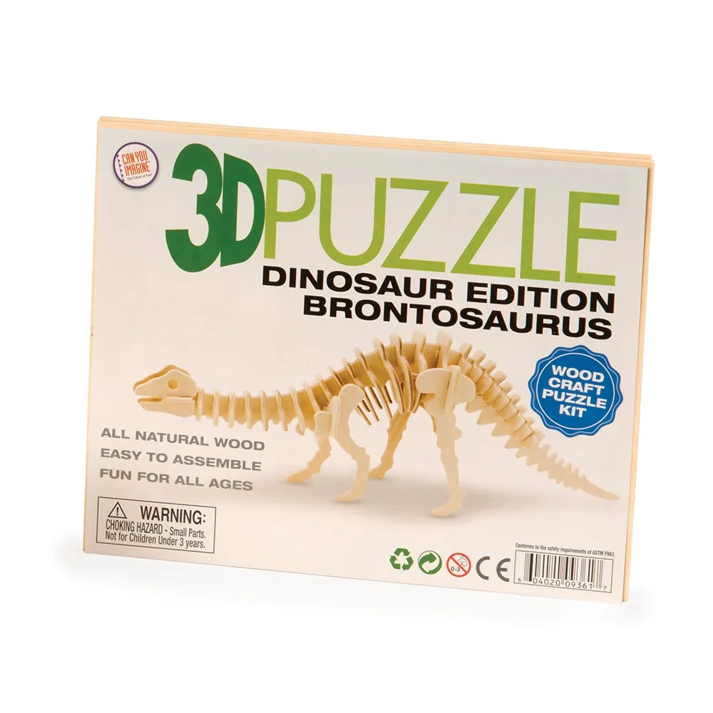 3D Wooden Puzzle Dinosaurs Assorted Styles