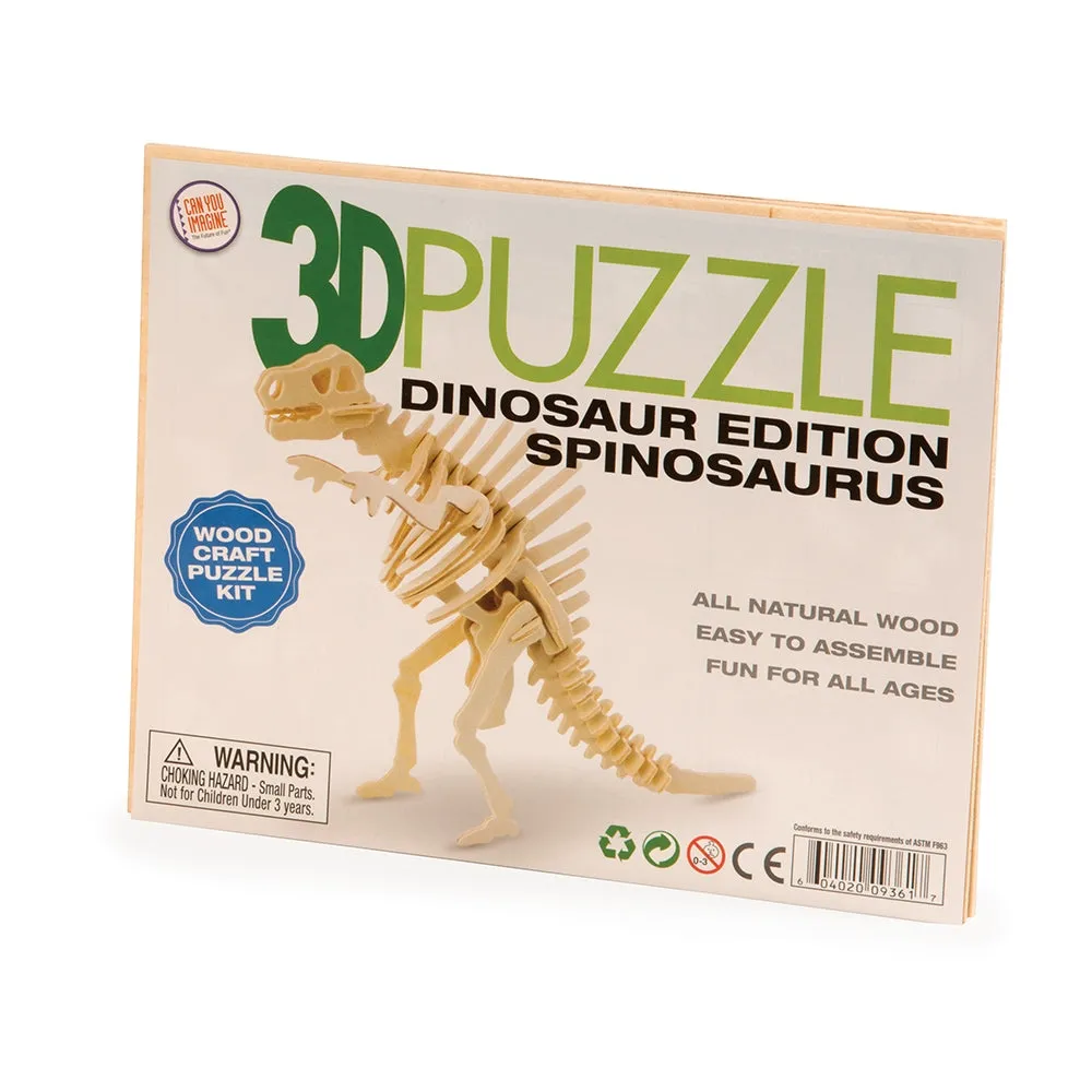 3D Wooden Puzzle Dinosaurs Assorted Styles