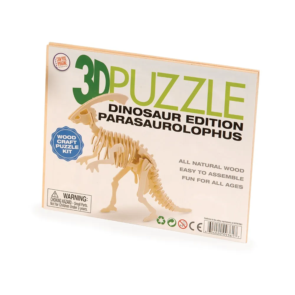 3D Wooden Puzzle Dinosaurs Assorted Styles