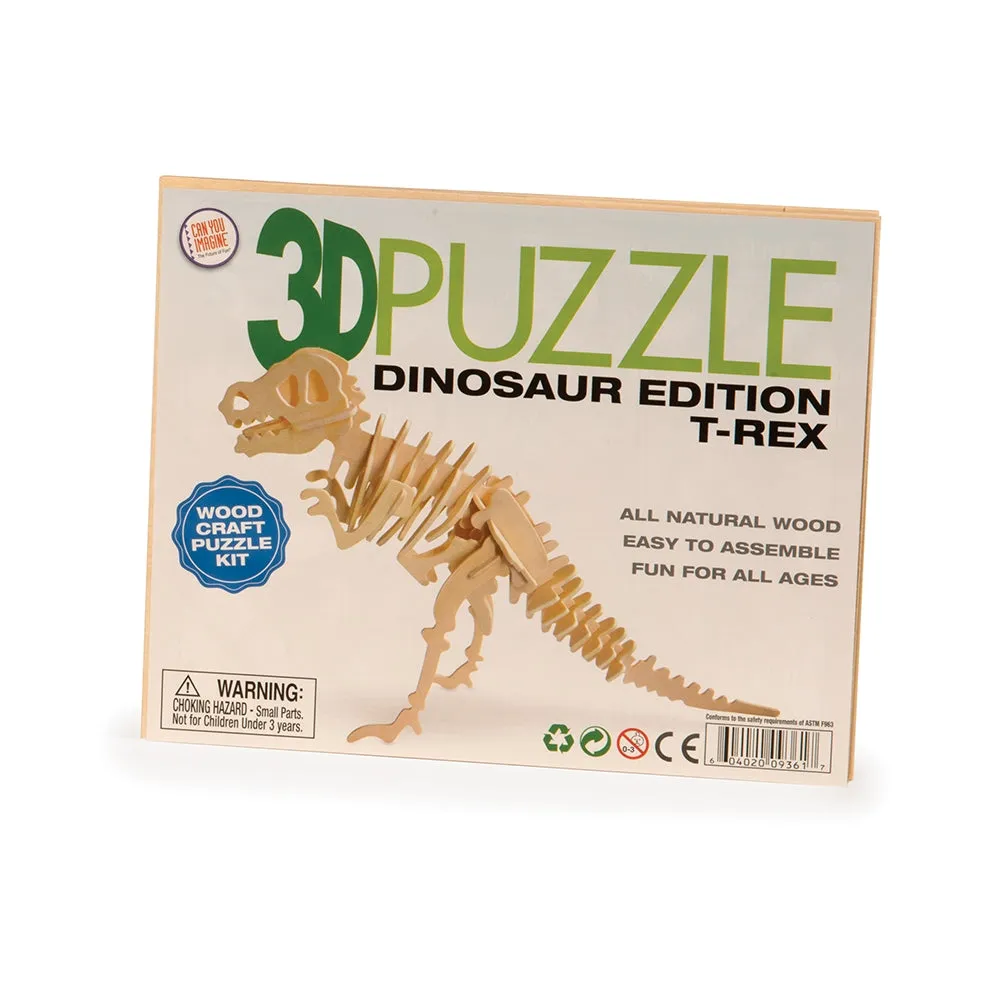 3D Wooden Puzzle Dinosaurs Assorted Styles