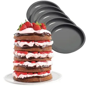 5 Layer Cake Pan Set 6 In.