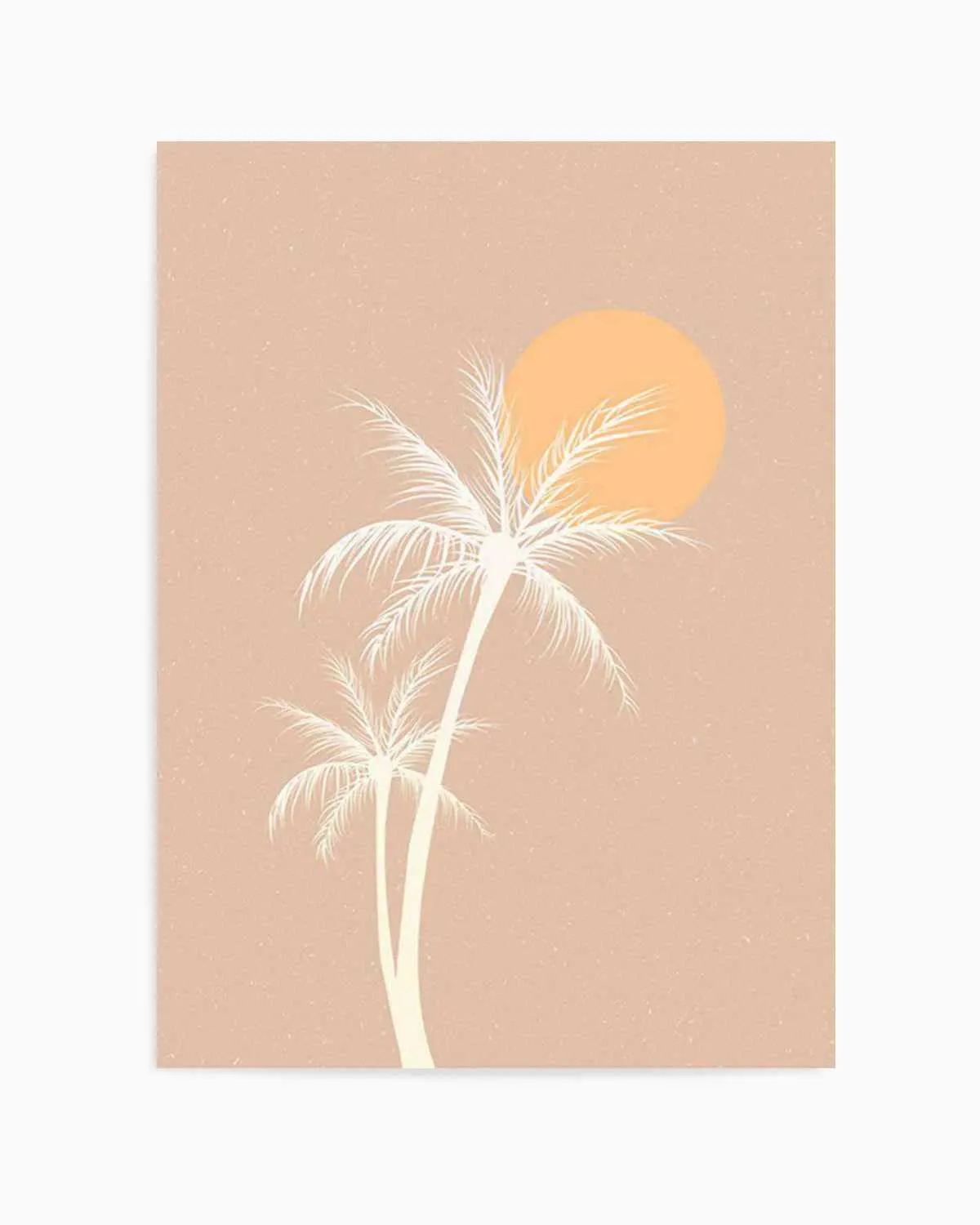 70s Sunset Palm Art Print