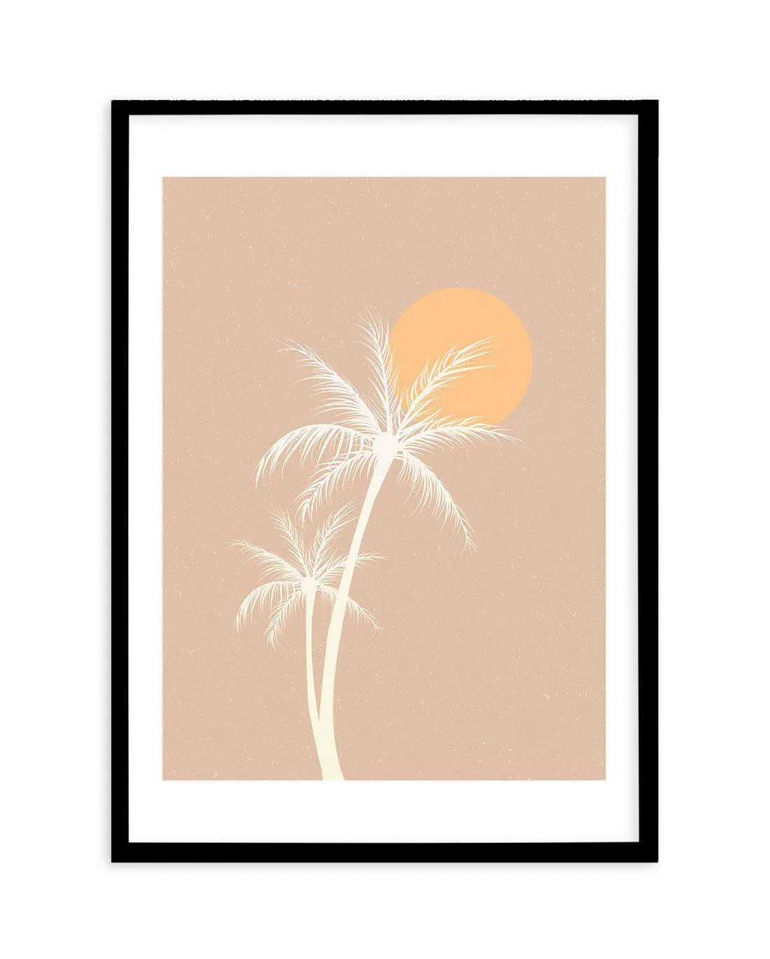 70s Sunset Palm Art Print