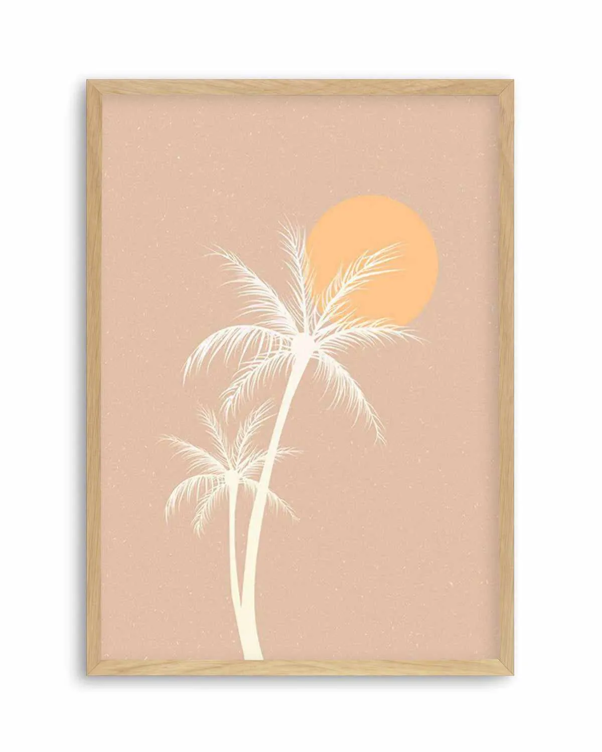 70s Sunset Palm Art Print