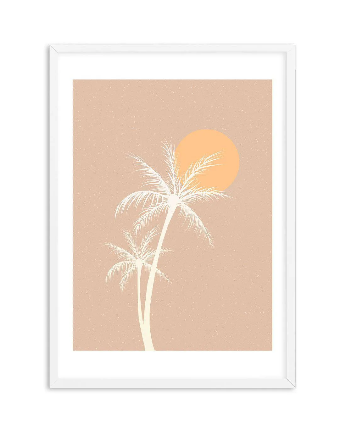 70s Sunset Palm Art Print