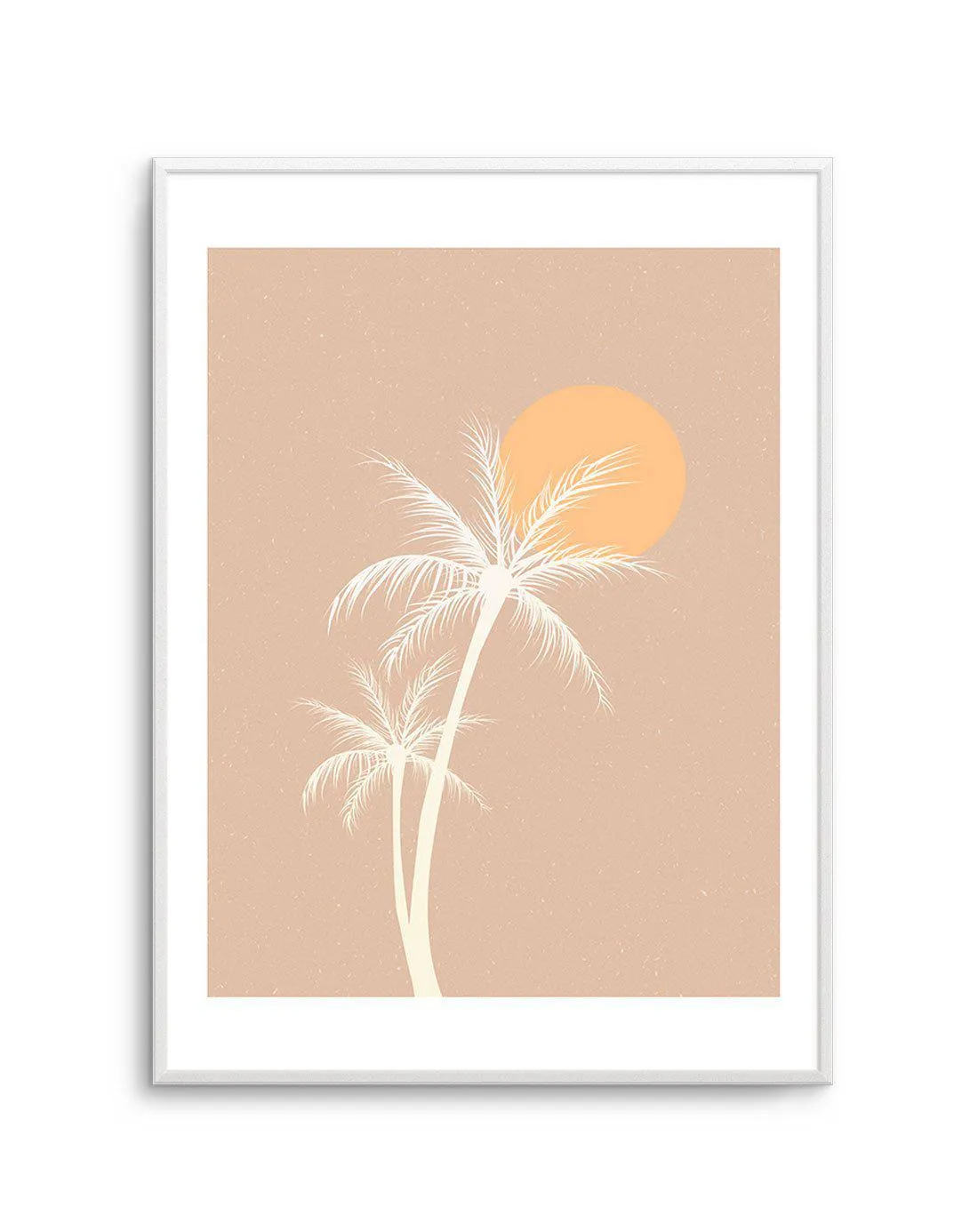 70s Sunset Palm Art Print