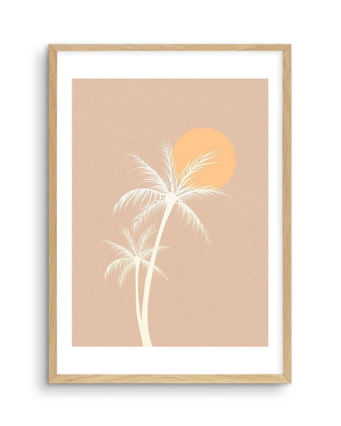 70s Sunset Palm Art Print