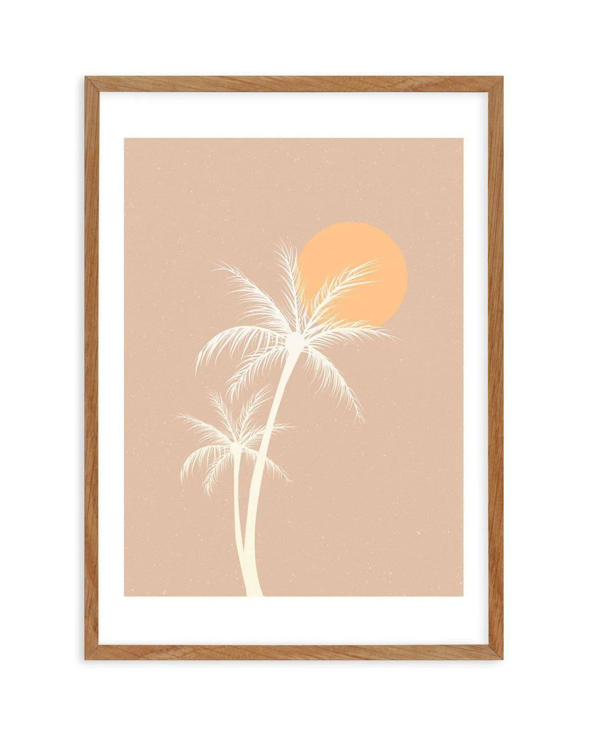 70s Sunset Palm Art Print