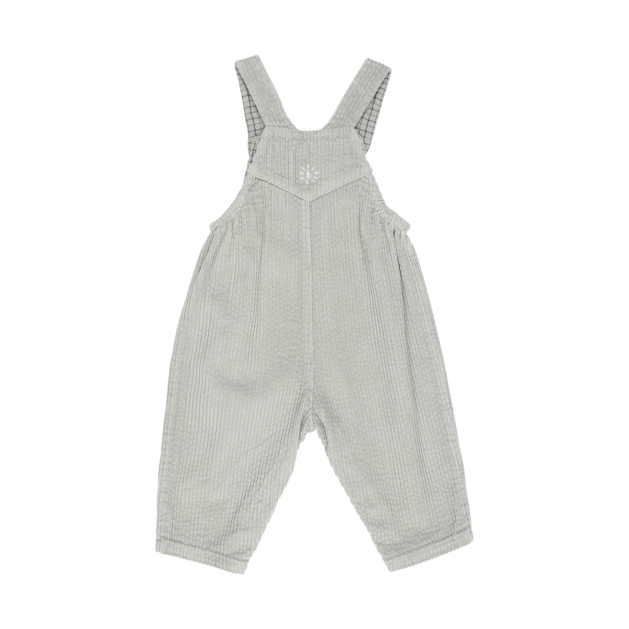 7257-CORDUROY DUNGAREE-Eucalyptus