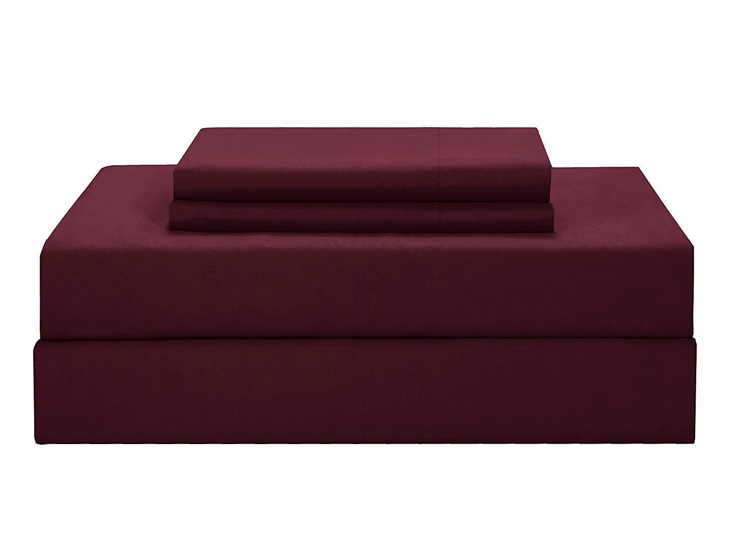 8pc Bedding Set with Duvet covers & 4 pillow cases-Burgundy