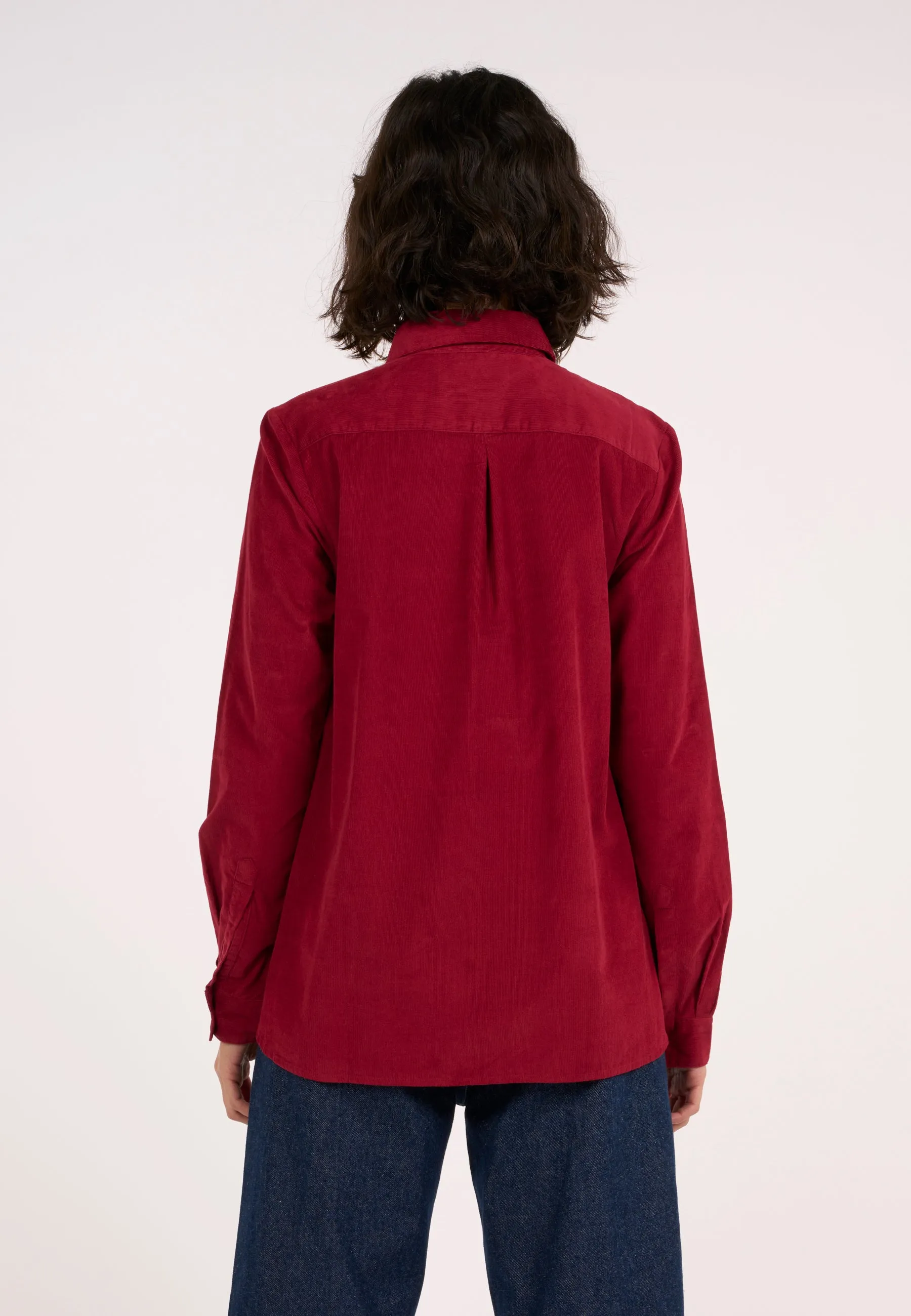 A-shape Corduroy shirt - Rhubarb