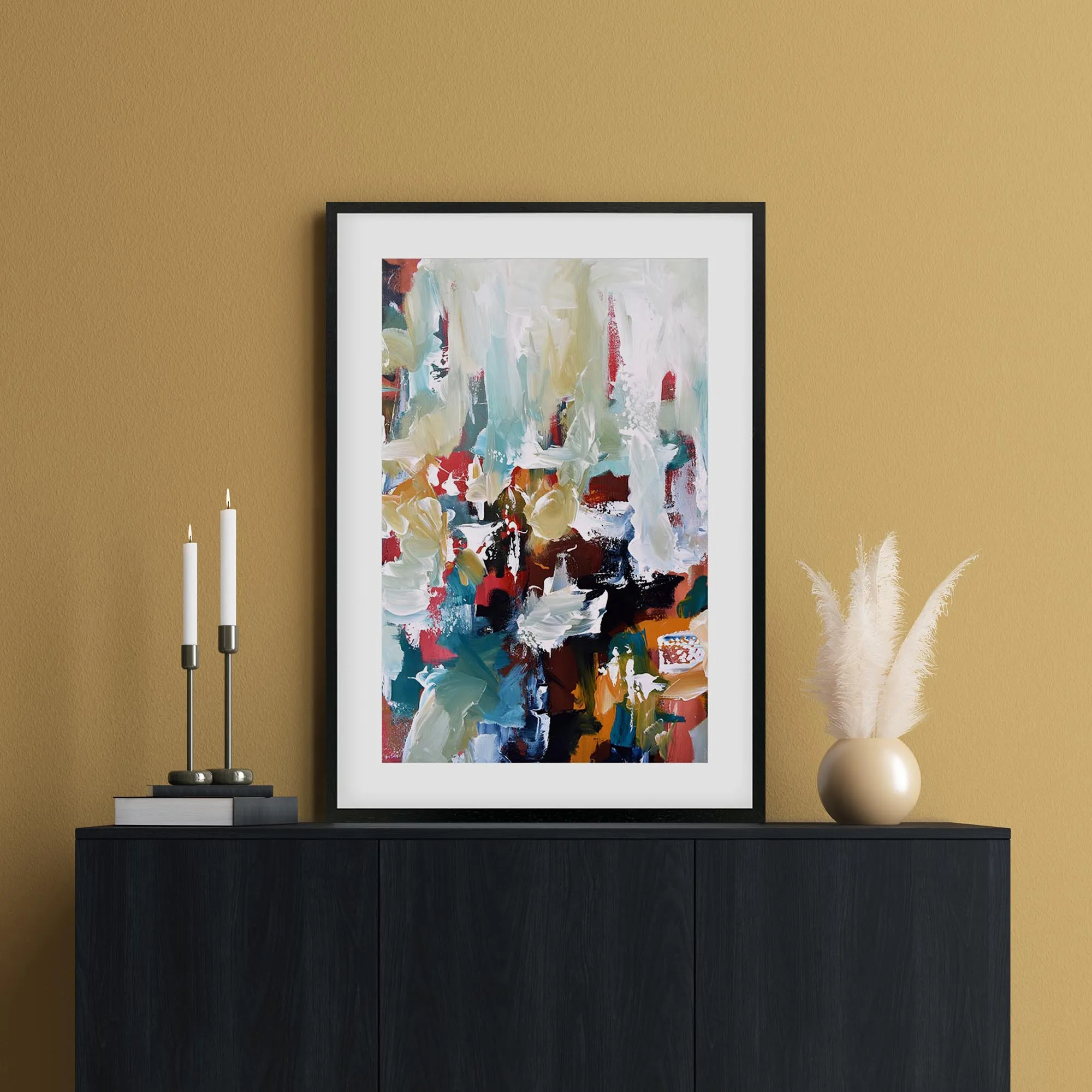 Abstract 108 Framed Art