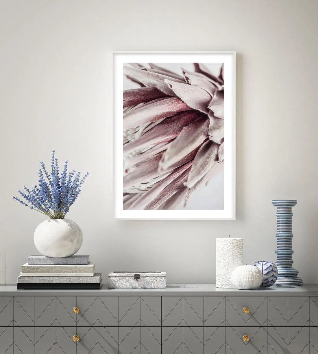 Abstract Protea II Art Print