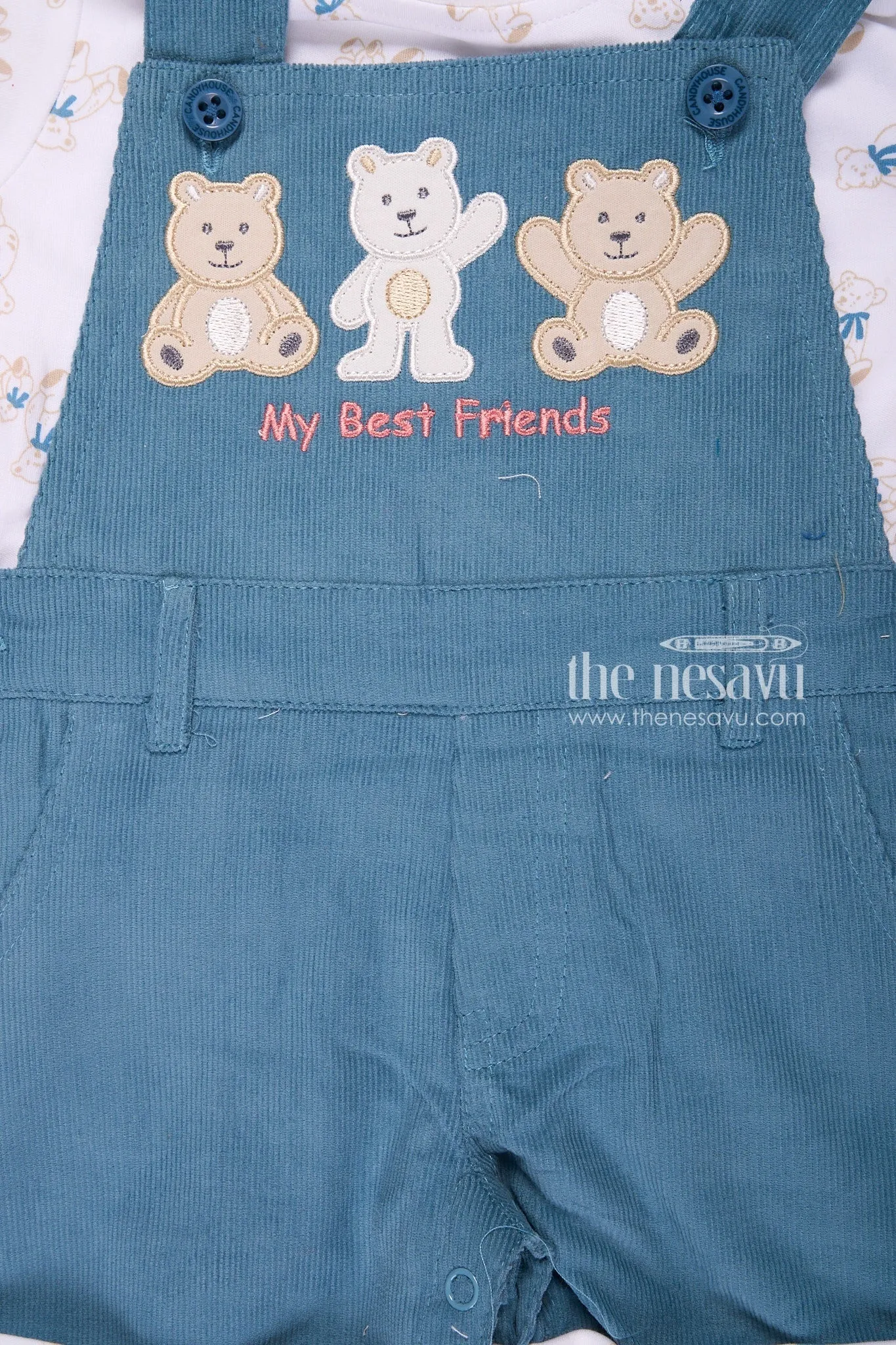 Adorable Bear-Themed Baby Boy Romper Set