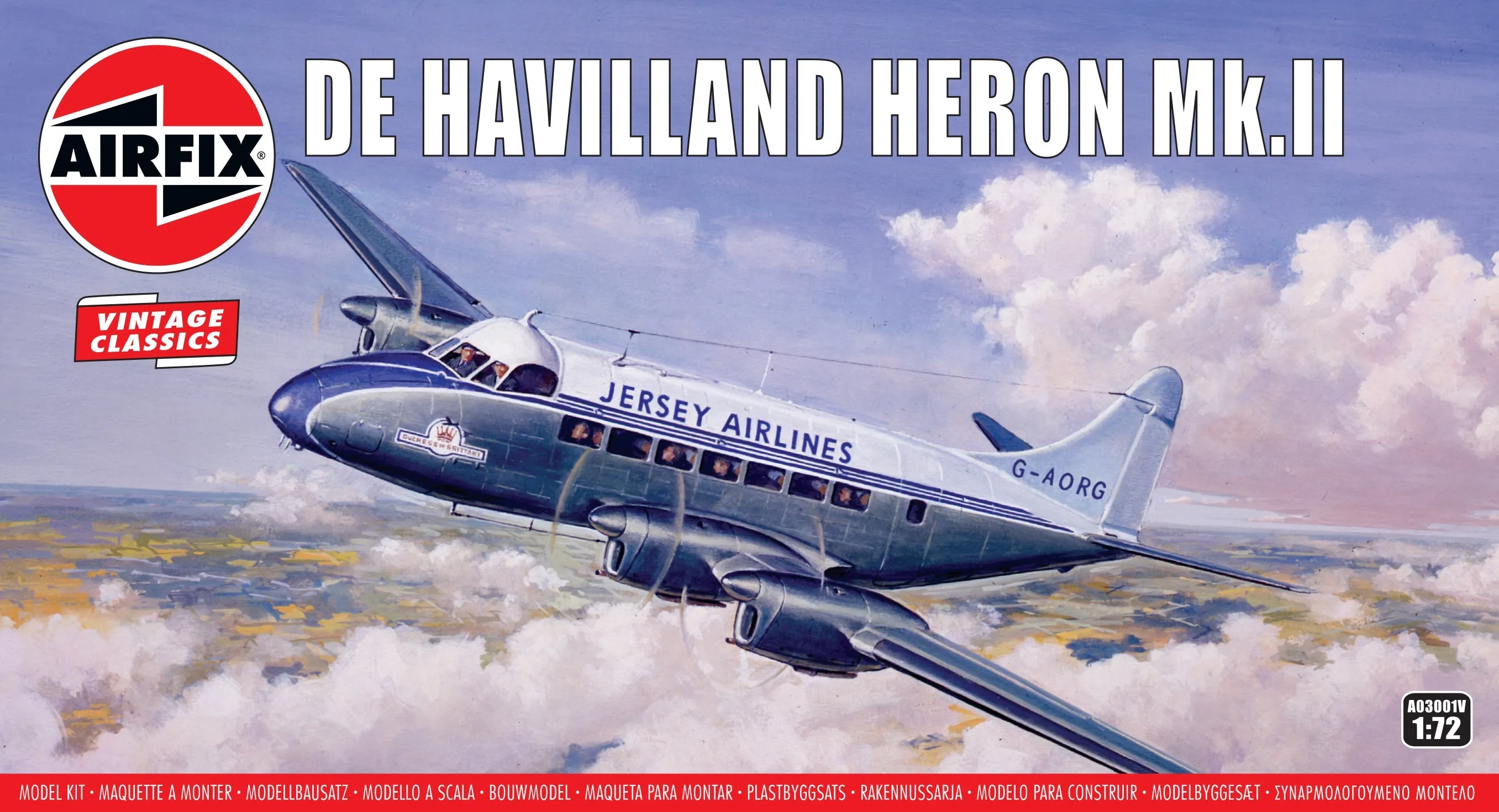 Airfix 1:72 De Havilland Heron Mk.Ii Model Kit