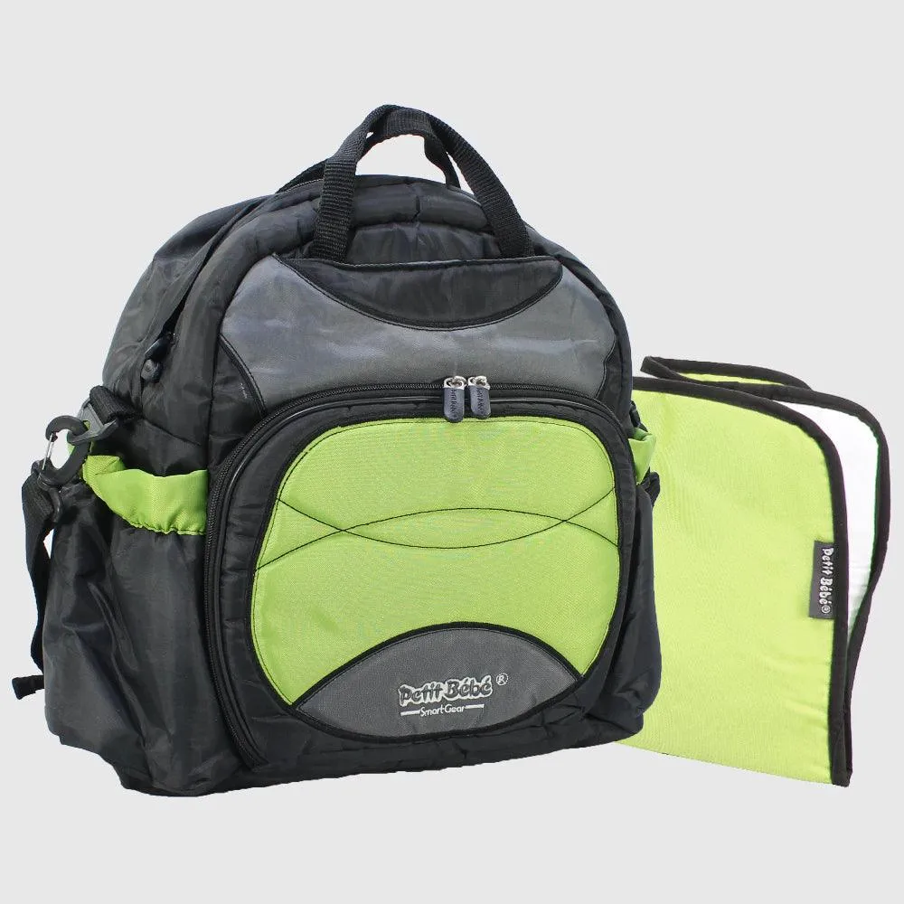 Apple Green Petit Bebe Smart Space Diaper Bag