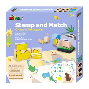 Avenir Stamp And Match Art Create Dinosaurs