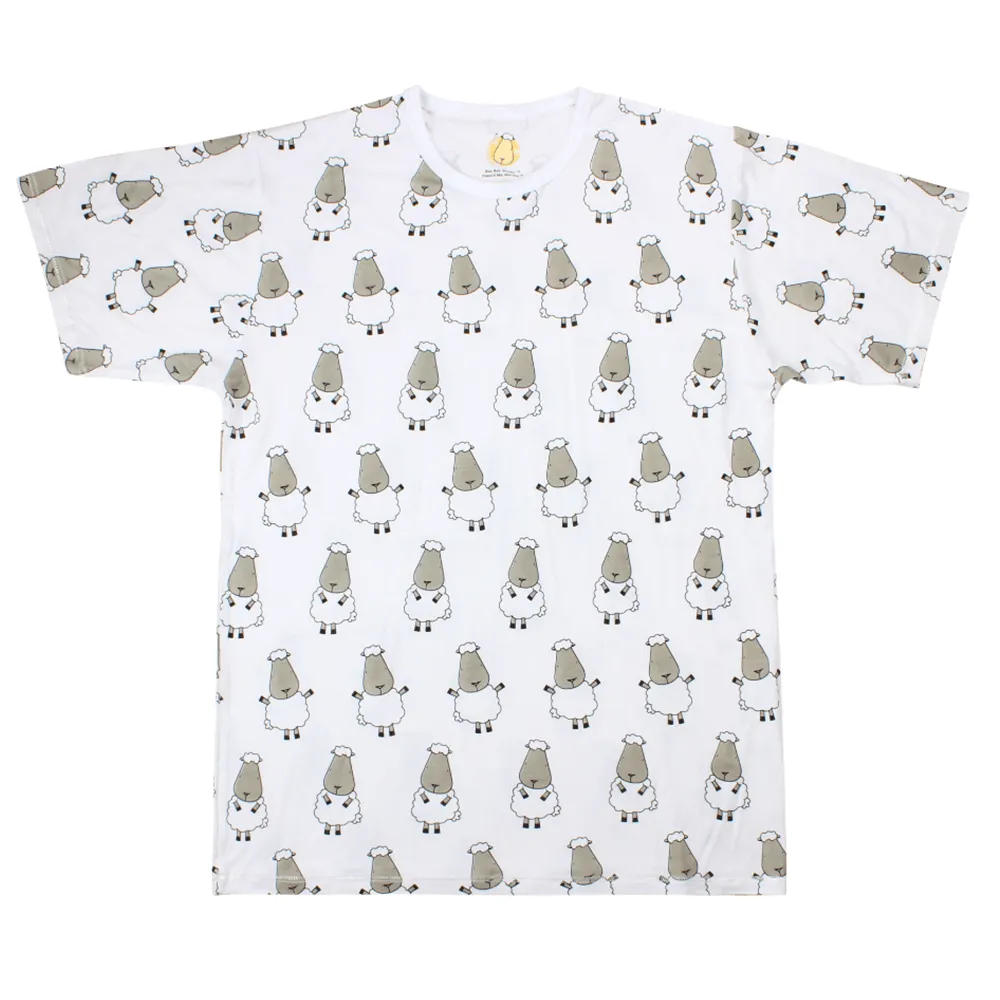 Baa Baa Sheepz Unisex Shirt White Big Sheep