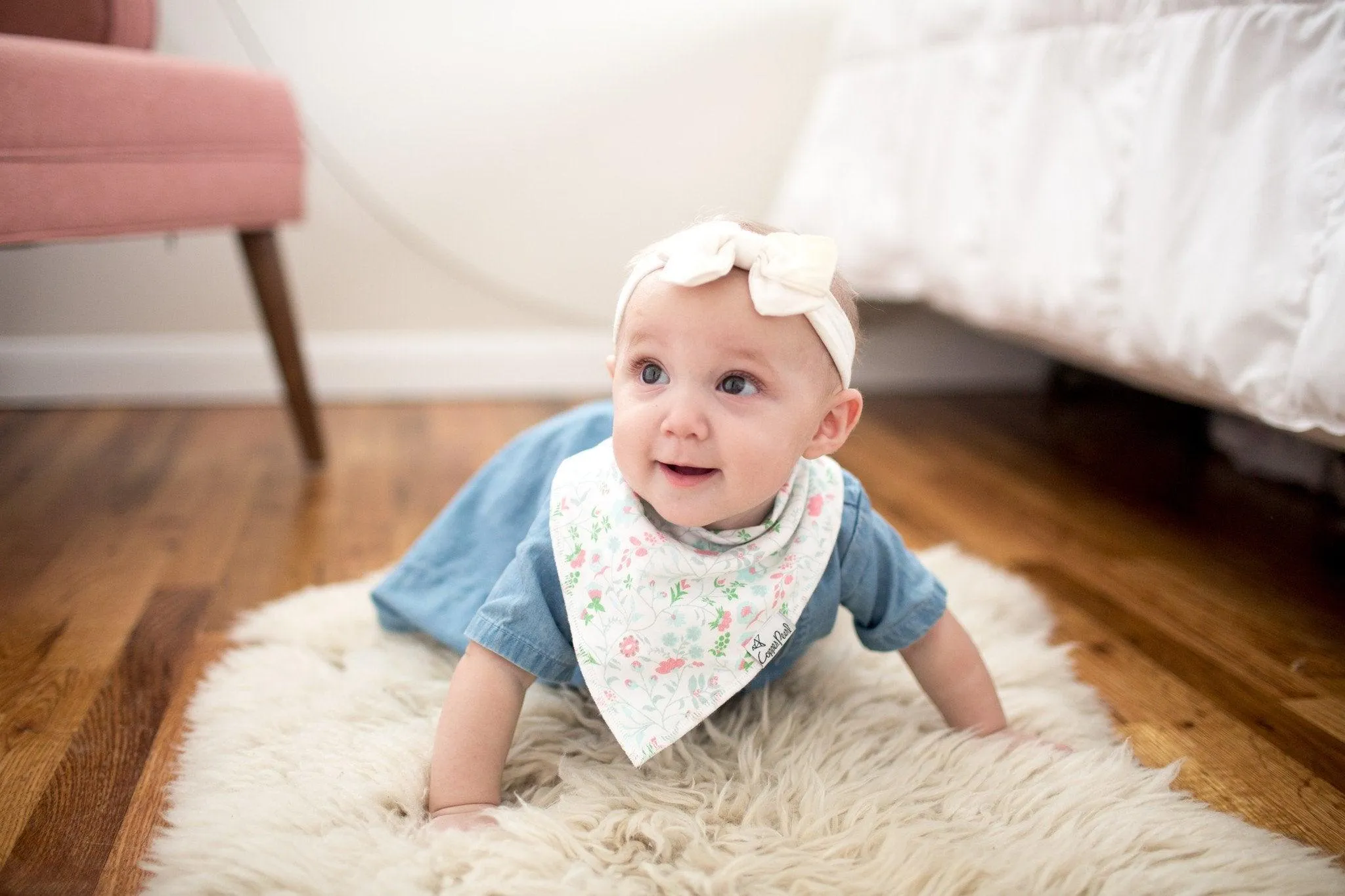 Baby Bandana Bibs - Claire