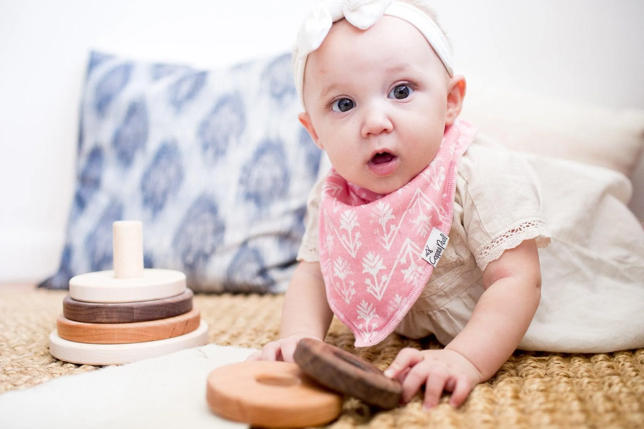 Baby Bandana Bibs - Claire