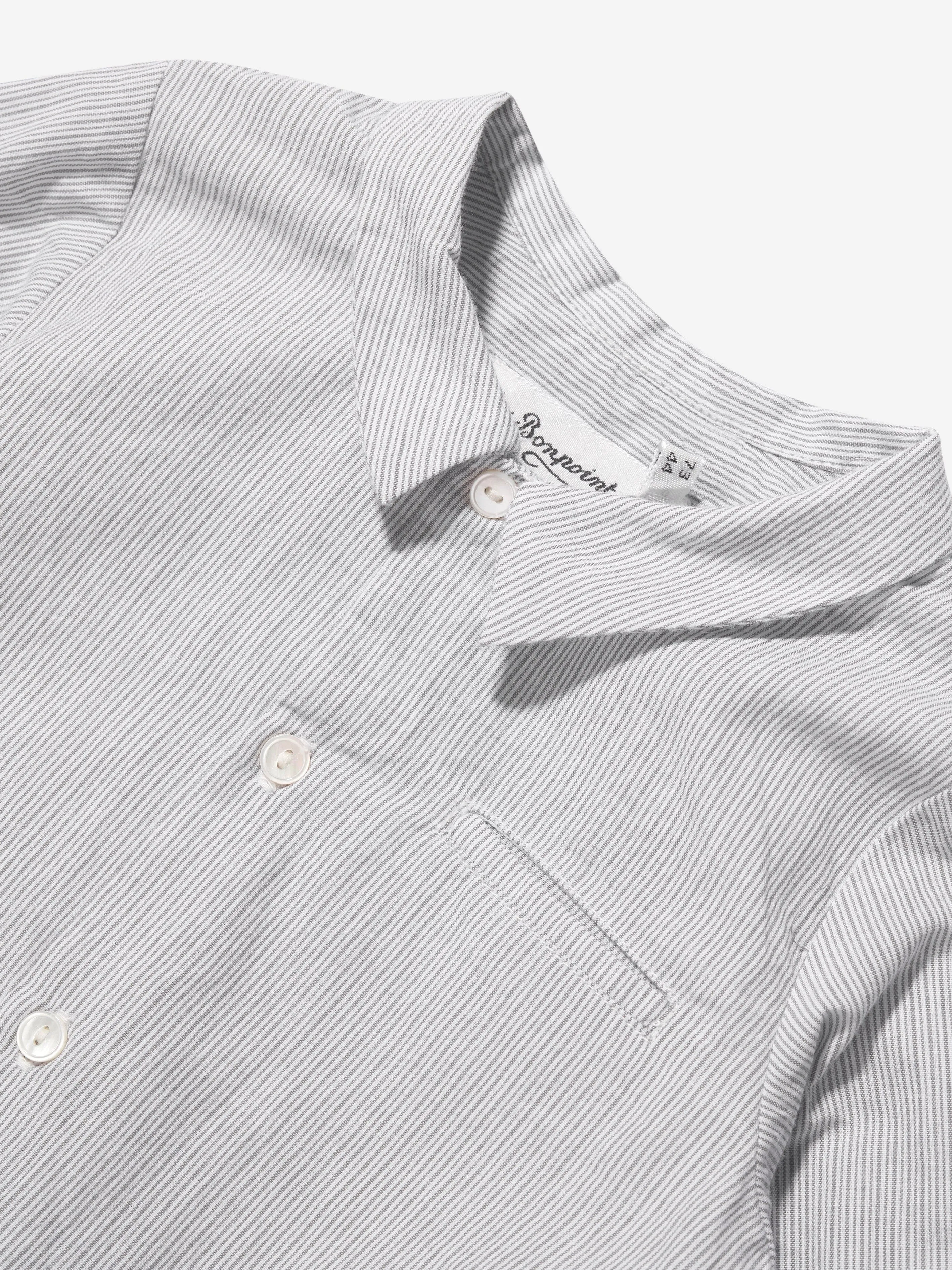 Baby Boys Boubou Shirt in Grey