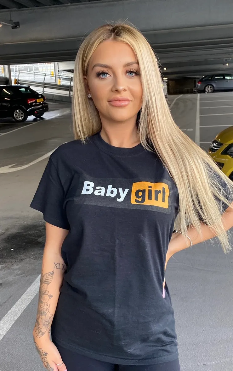 Baby Girl Hub Black T-Shirt