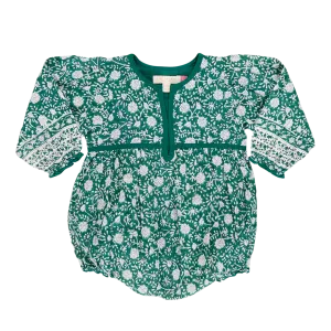 Baby Girls Jade Bubble - Green Garden Floral