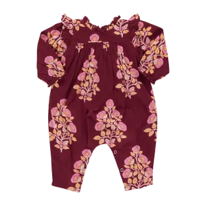 Baby Girls Kalani Jumper - Burgundy Bouquet Floral