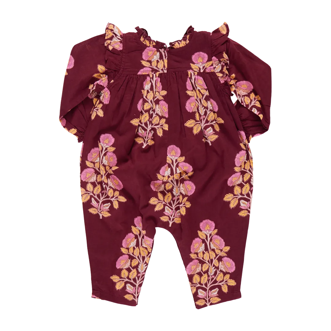 Baby Girls Kalani Jumper - Burgundy Bouquet Floral