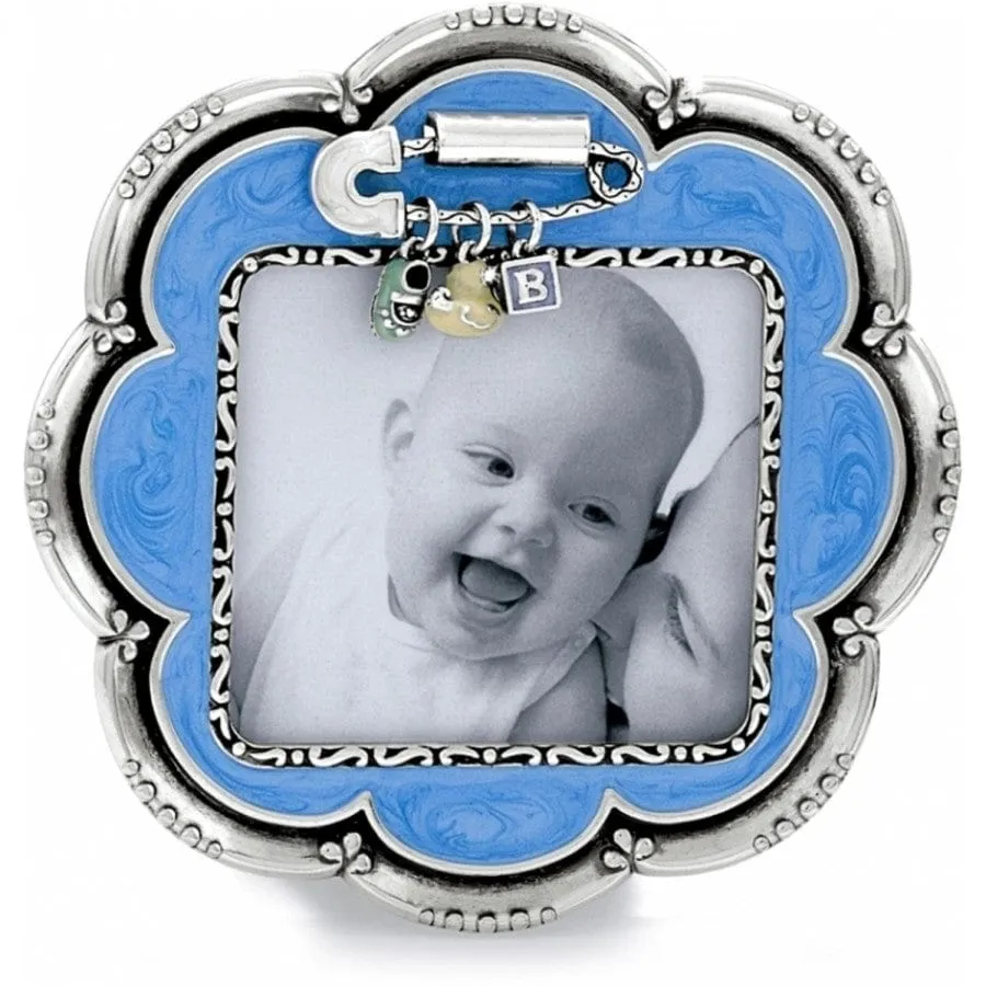 Baby Love Blue Flower Frame