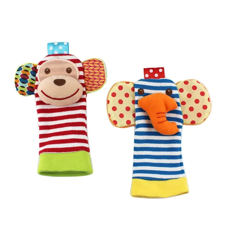 Baby Toys 0-12 Months Cute Stuffed Animals Baby Rattle Socks