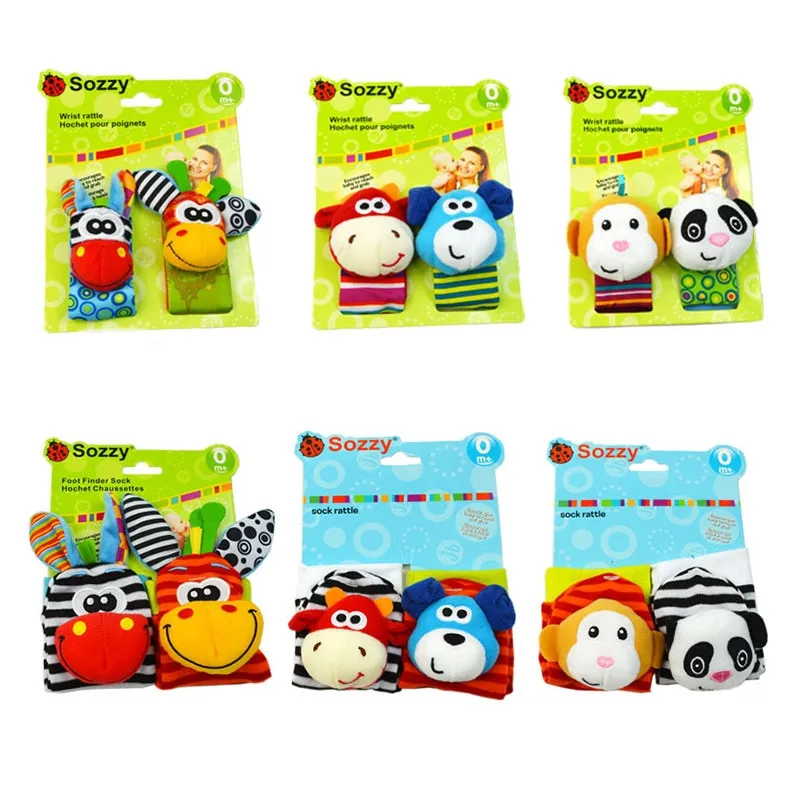 Baby Toys 0-12 Months Cute Stuffed Animals Baby Rattle Socks