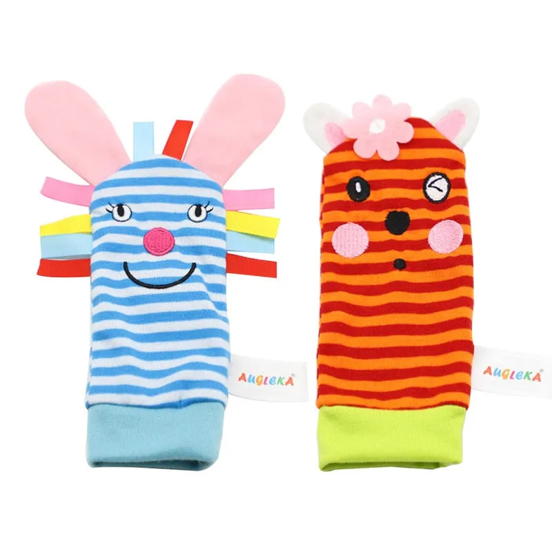 Baby Toys 0-12 Months Cute Stuffed Animals Baby Rattle Socks