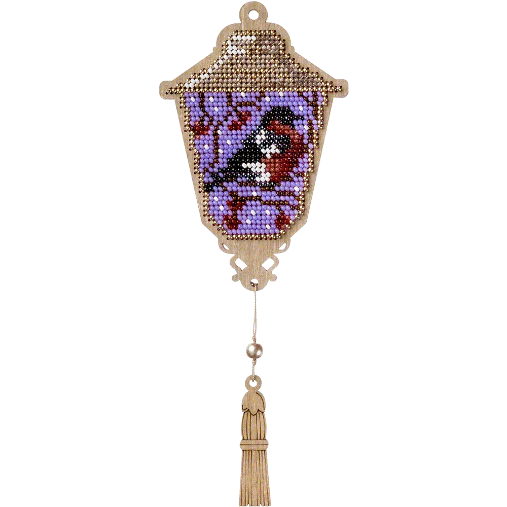 Bead embroidery kit on wood FLK-451