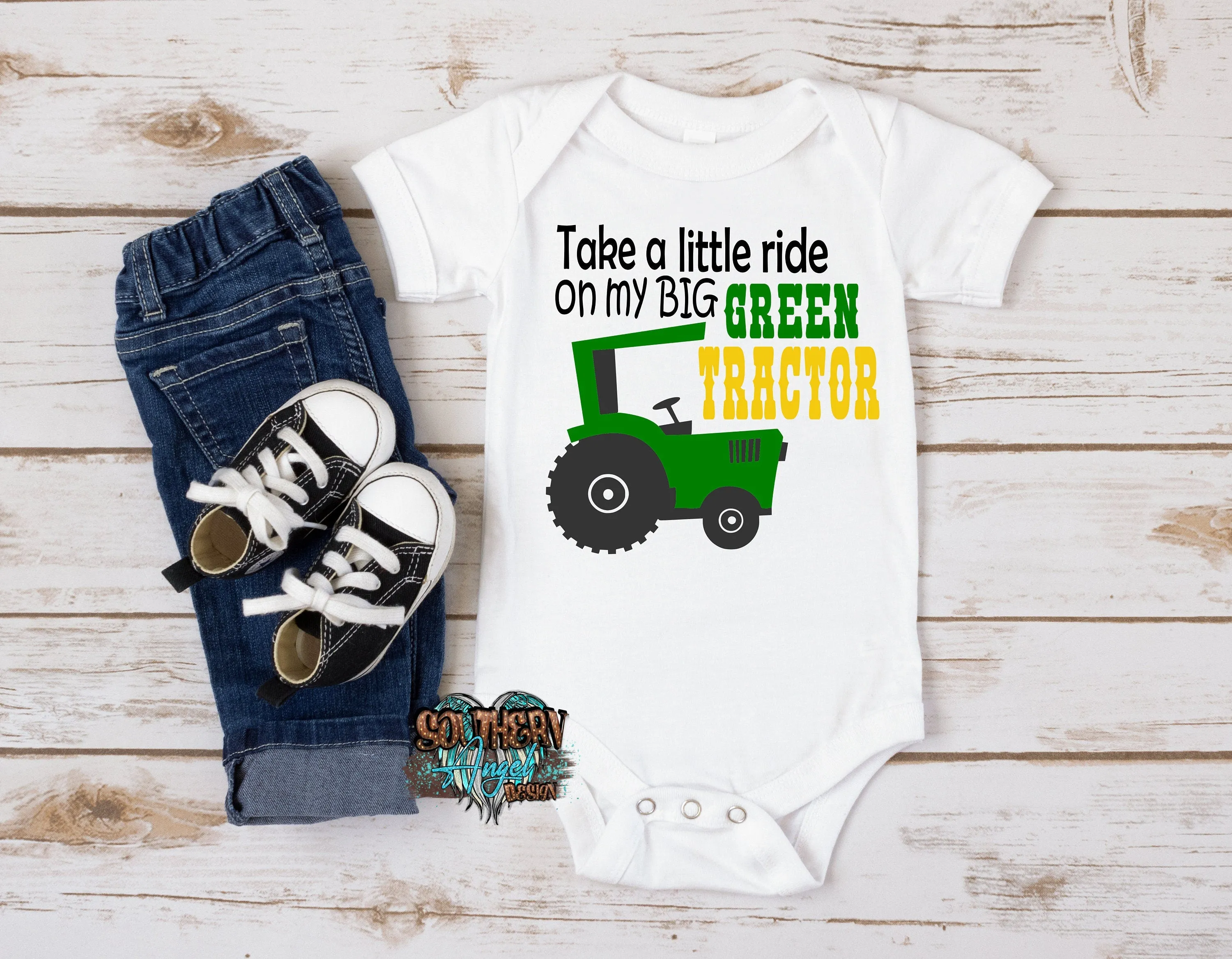 Big Green Tractor shirt, Country boy shirt, Toddler tractor shirt, country music, Boys country shirt, Tractor theme birthday