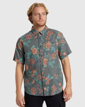 Billabong Sundays Short Sleeve Shirt - FOREST GREEN