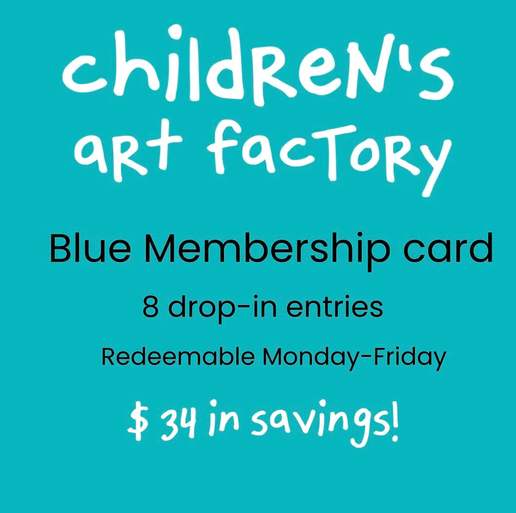 Blue Membership Punch Card: 8 Drop-in Entries Monday-Friday. Does not include weekends. $34 in savings.