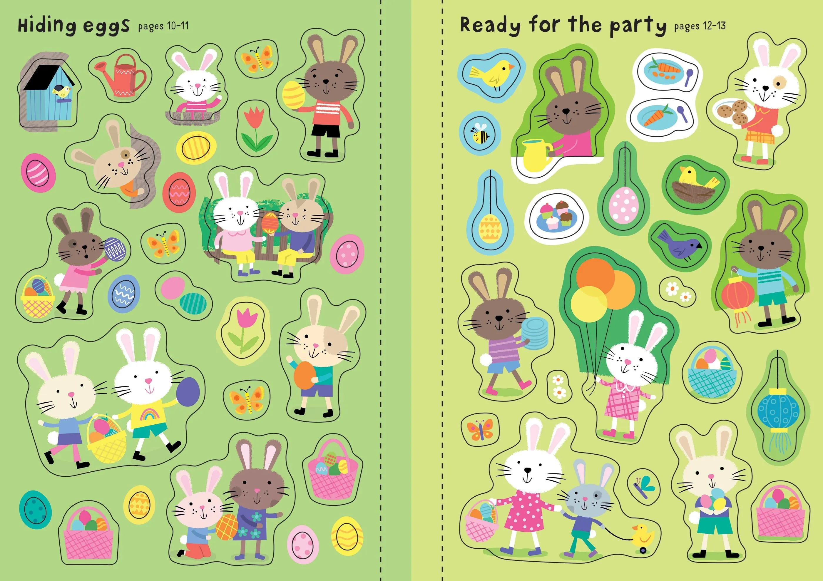 Book - Little First Stickers Easter Bunnies