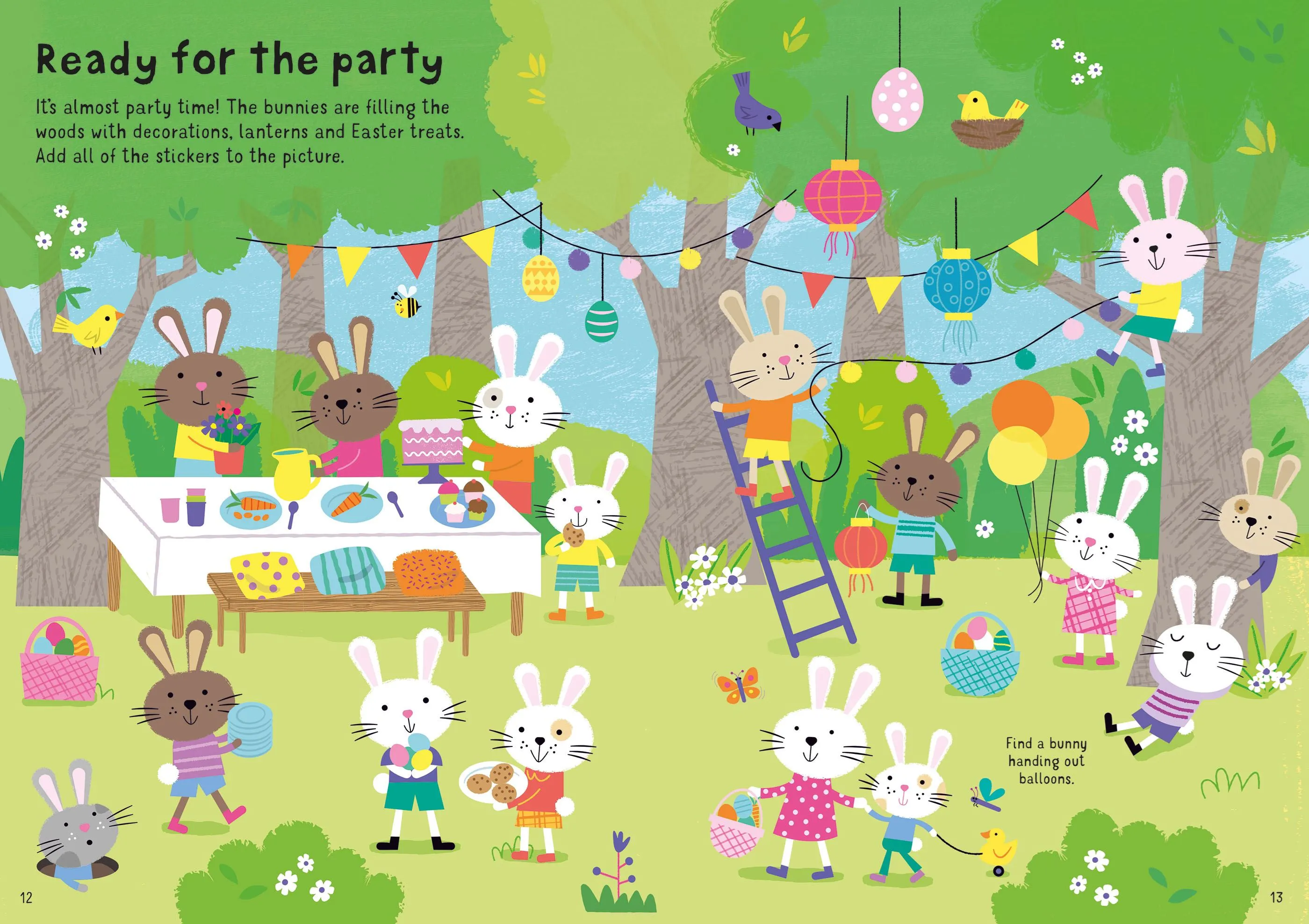 Book - Little First Stickers Easter Bunnies