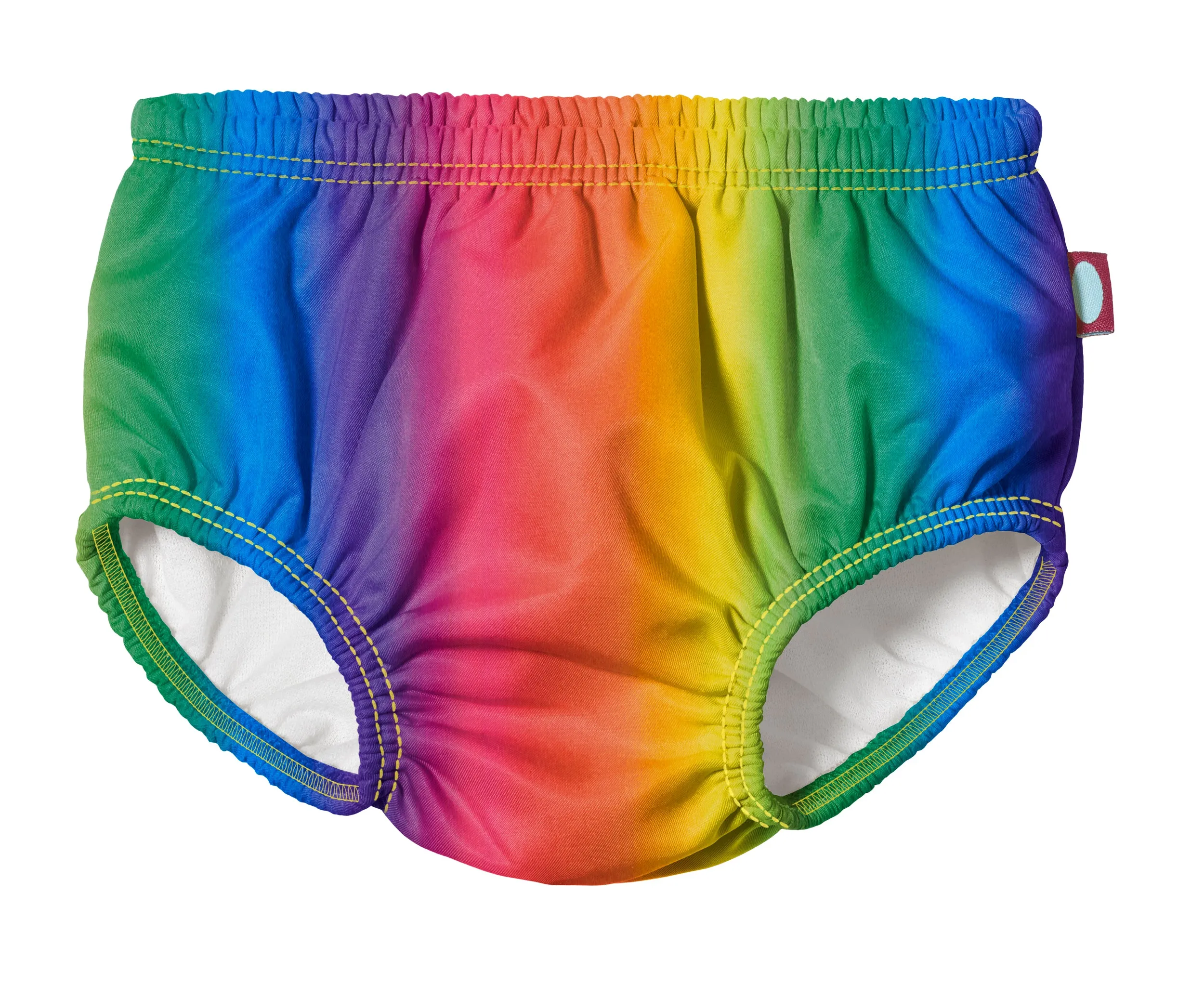 Boys and Girls Recycled Polyester UPF 50  Swim Diaper Cover  | Rainbows