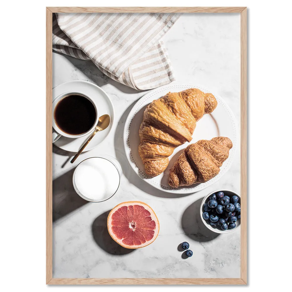 Breakfast in Paris I - Art Print