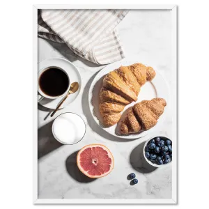 Breakfast in Paris I - Art Print