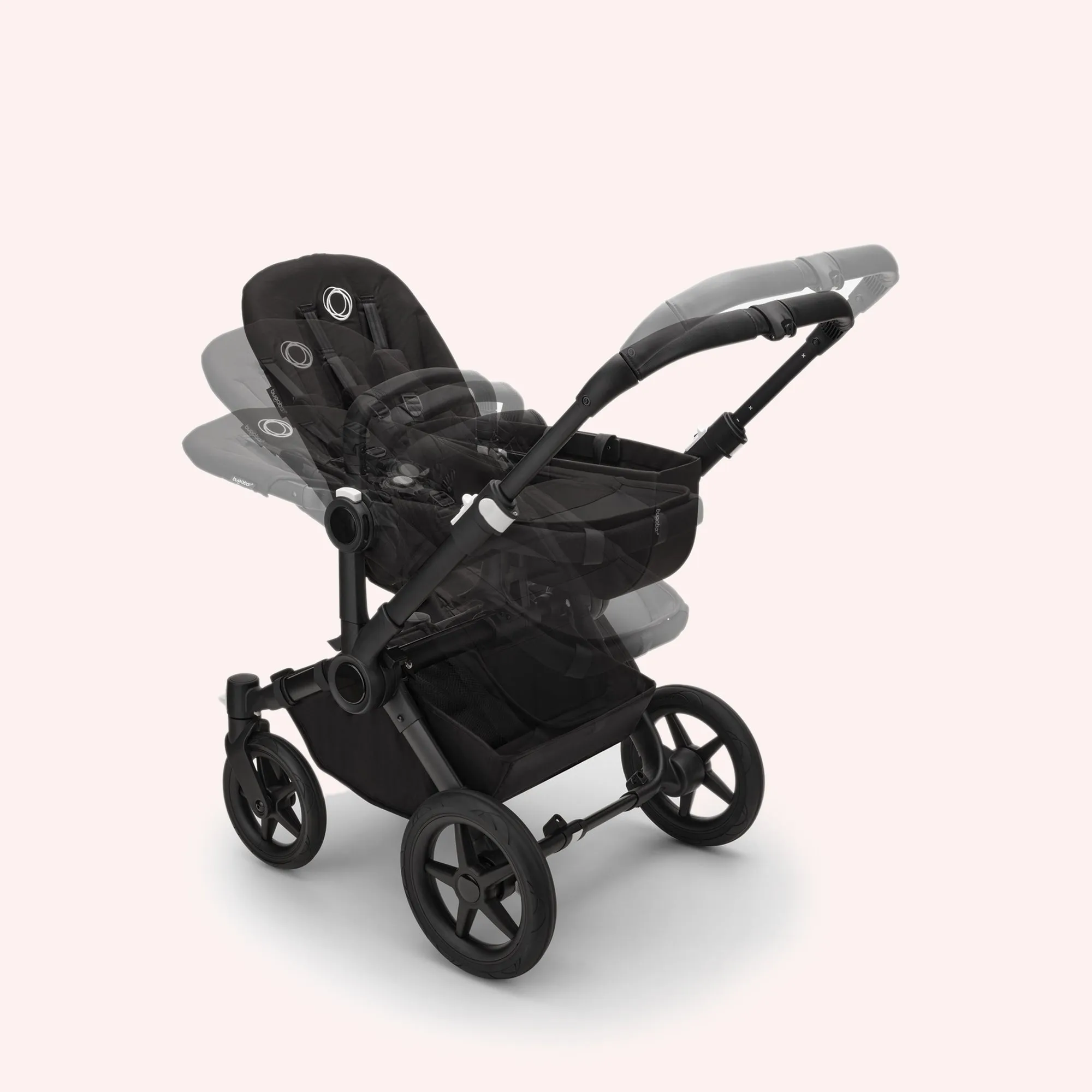 Bugaboo Donkey 5 Mono Bassinet and Seat Pram - Black/Desert Taupe