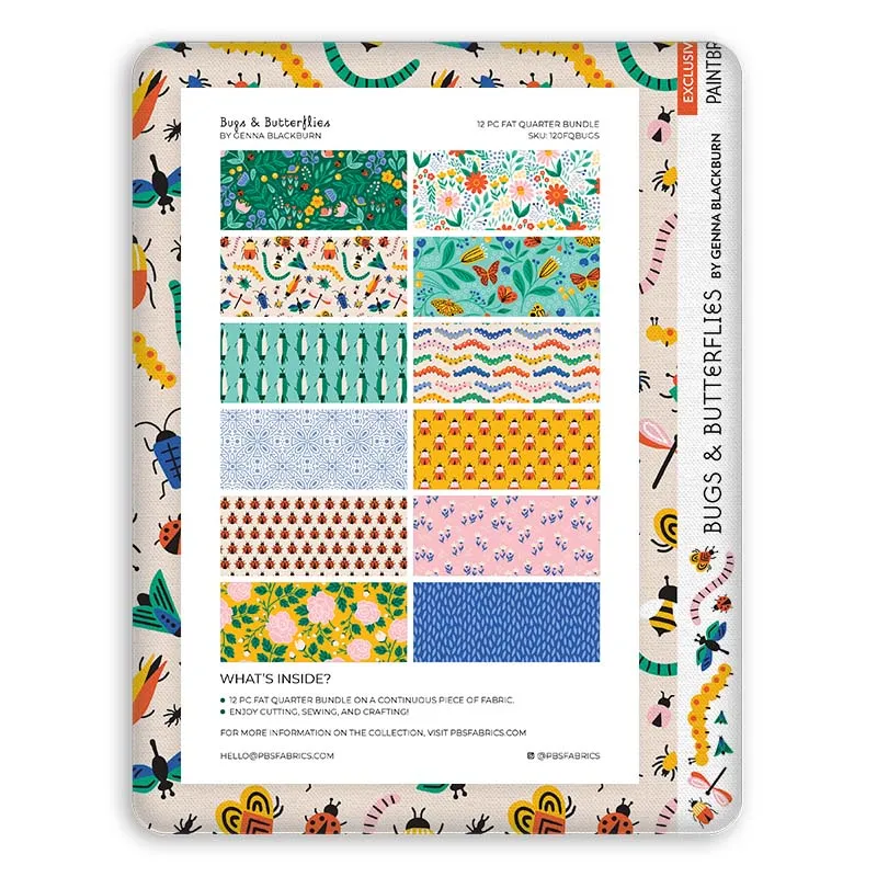 Bugs & Butterflies - Flat Fat Stack 12 PC